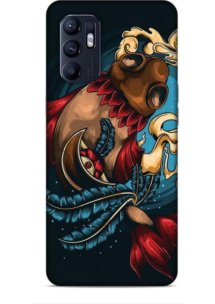Oppo Reno 6 Kılıf Caliburn 18 Balık Parlak Kılıf