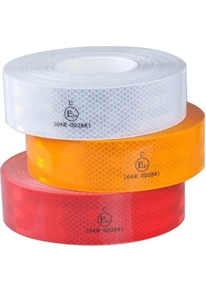 Sarı Şerit Reflektör - Yansıtıcı Bant - Dorse Reflektörü - E Belgeli - Sarı - Reflektiv Şerit modelleri