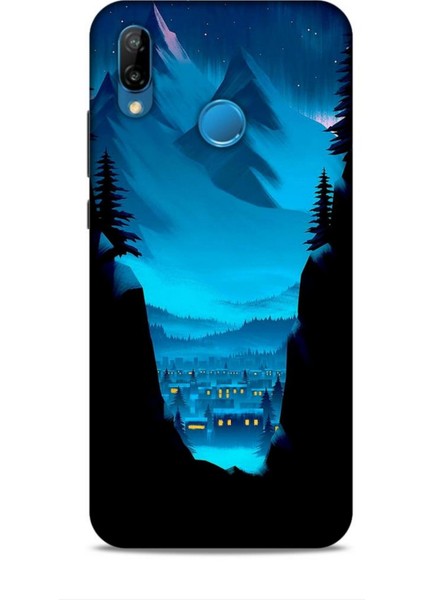 Huawei P20 Lite Kılıf Caliburn 14 Norveç Manzara Cover Kılıf