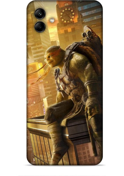 Samsung Galaxy M04 Kılıf Caliburn 10 Michelengelo Ninja Kablumbağalar Full Hd Kılıf