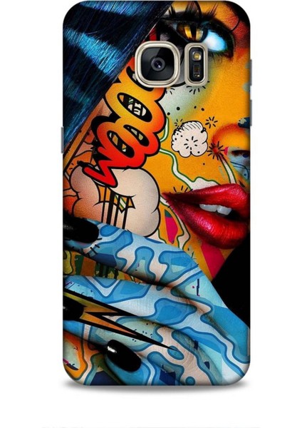 Samsung Galaxy S7 Kılıf Caliburn 17 Dövme Yumuşak Kılıf