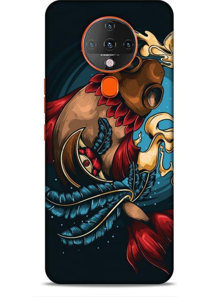 Tecno Spark 6 Go Kılıf Caliburn 18 Balık Parlak Kılıf