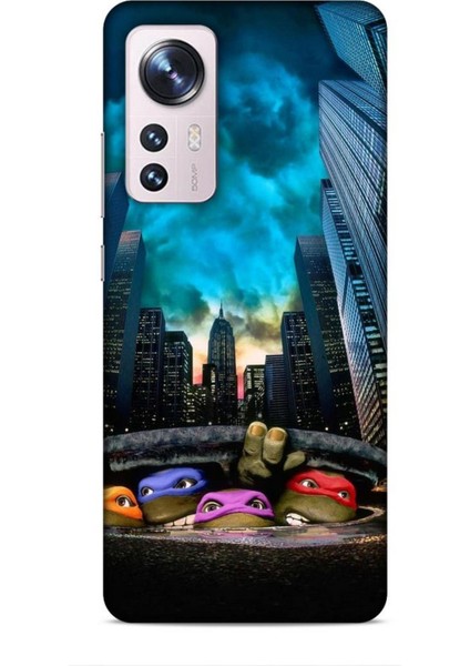 Xiaomi 12 Kılıf Caliburn 11 Ninja Kablumbağalar 4K Baskılı Kılıf
