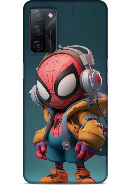 Oppo A5S Kılıf Caliburn 25 Spiderman Bebek Soyulmayan Kılıf