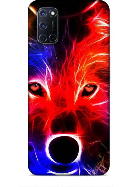 Oppo A52 Kılıf Caliburn 16 Kurt Colorful Hediyelik Kılıf
