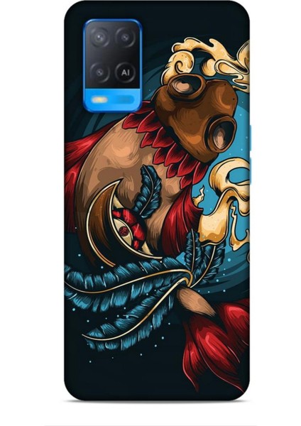 Oppo A54 Kılıf Caliburn 18 Balık Parlak Kılıf