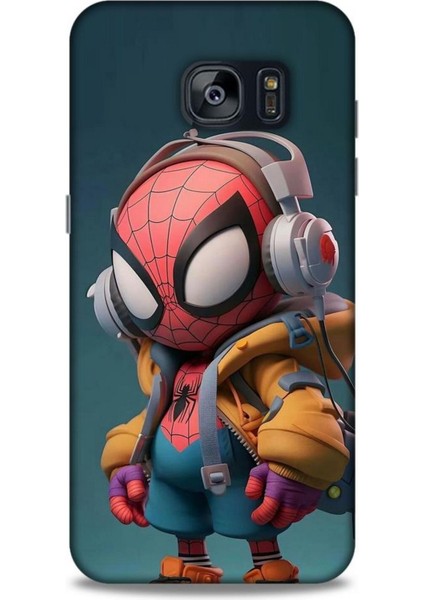 Samsung Galaxy S7 Edge Kılıf Caliburn 25 Spiderman Bebek Soyulmayan Kılıf