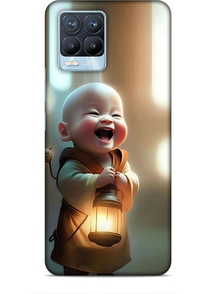 Realme 8 Pro Kılıf Caliburn 27 Asya Bebek Lazer Kesim Silikon