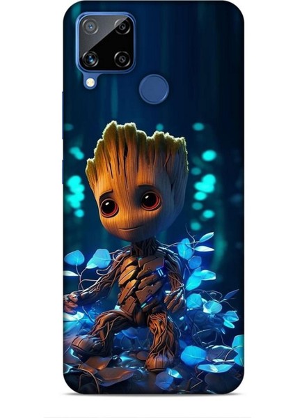 Realme C15 Kılıf Caliburn 26 Bebek Groot Soft Kapak