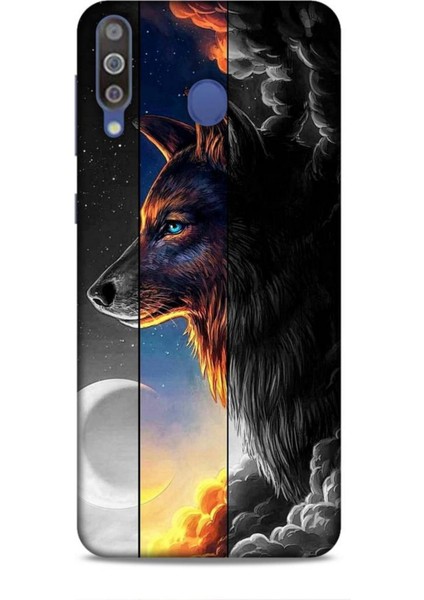Samsung Galaxy M30 Kılıf Caliburn 15 Kurt Hilal Kalın Silikon