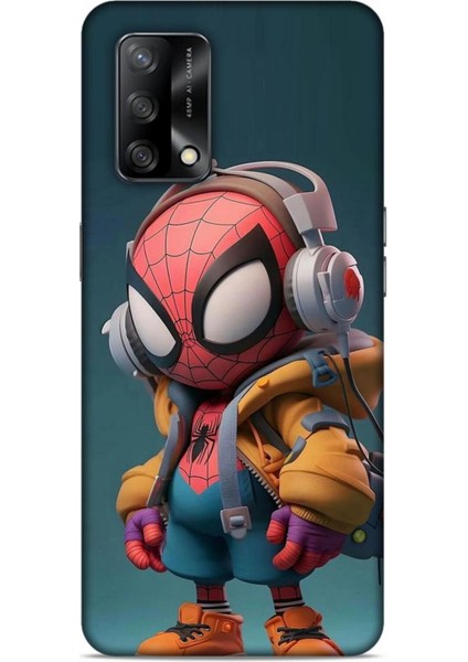 Oppo A74 Kılıf Caliburn 25 Spiderman Bebek Soyulmayan Kılıf