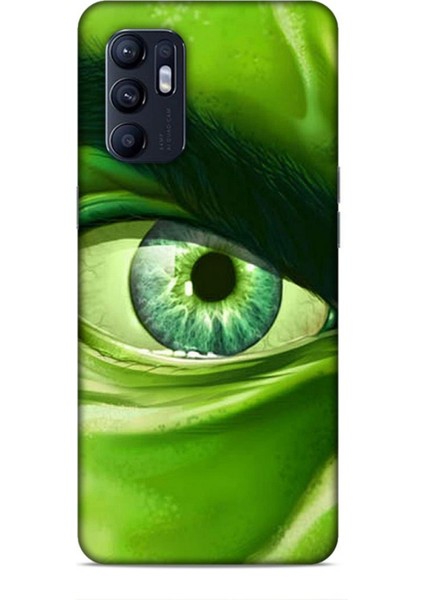 Oppo Reno 6 Kılıf Caliburn 29 Hulk Göz Makro Leke Tutmaz Kapak