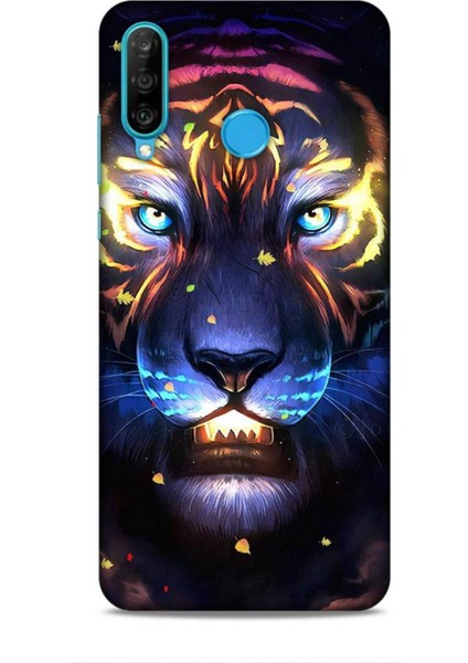 Huawei P30 Kılıf Caliburn 12 Aslan Colorful Tasarım Kılıf