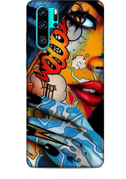 Huawei P30 Pro Kılıf Caliburn 17 Dövme Yumuşak Kılıf