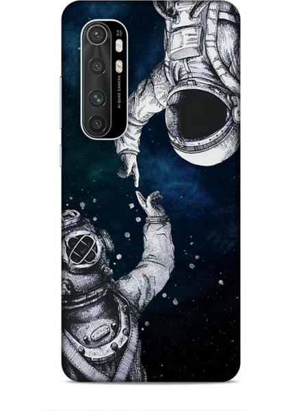 Xiaomi Mi Note 10 Lite Kılıf Caliburn 5 Kozmonot Koruma Kılıfı