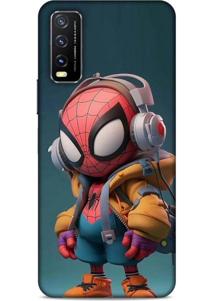 Vivo Y20 Kılıf Caliburn 25 Spiderman Bebek Soyulmayan Kılıf