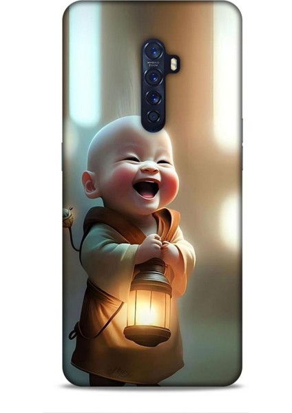Oppo Reno 2 Kılıf Caliburn 27 Asya Bebek Lazer Kesim Silikon
