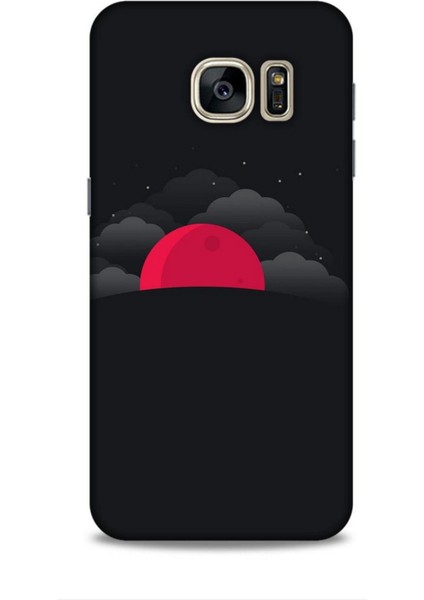 Samsung Galaxy S7 Kılıf Caliburn 13 Kızıl Ay Case Kapak