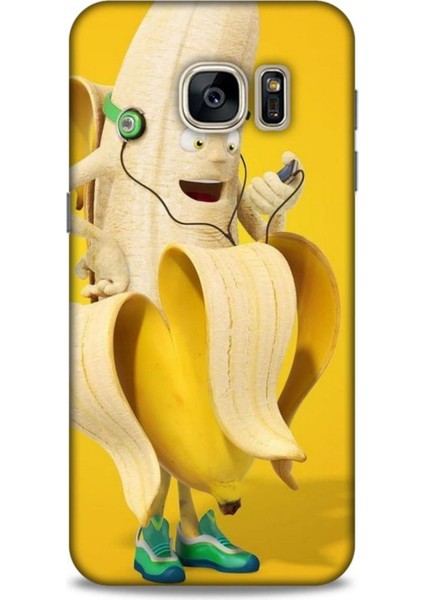 Samsung Galaxy S7 Kılıf Caliburn 21 Muz Sarı Darbe Önleyici Kapak