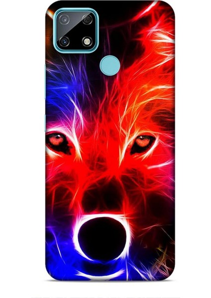 Realme C25 Kılıf Caliburn 16 Kurt Colorful Hediyelik Kılıf