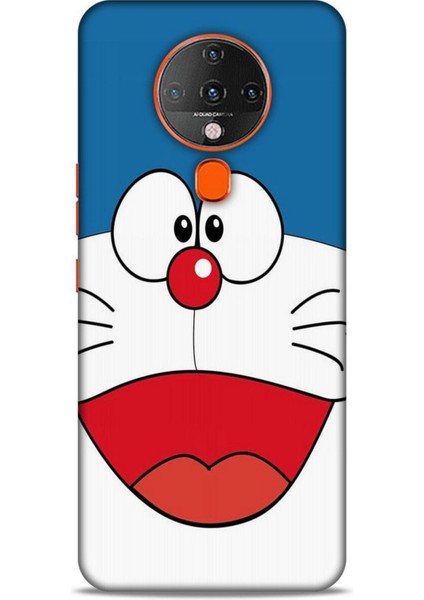 Tecno Spark 6 Go Kılıf Caliburn 22 Mavi Beyaz Kap