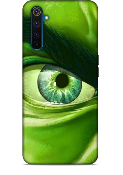 Realme 6 Kılıf Caliburn 29 Hulk Göz Makro Leke Tutmaz Kapak