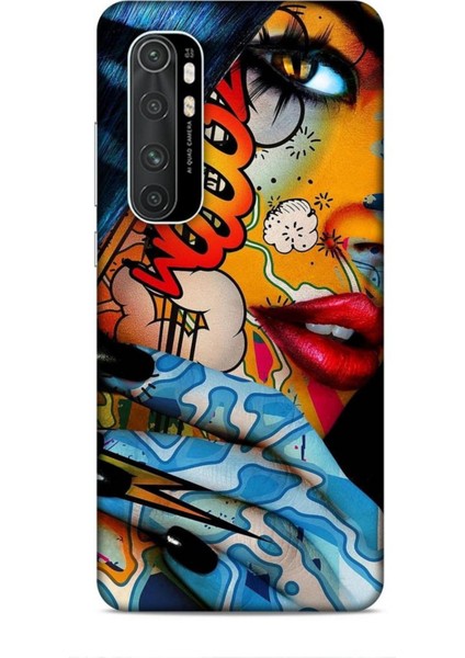 Xiaomi Mi Note 10 Lite Kılıf Caliburn 17 Dövme Yumuşak Kılıf