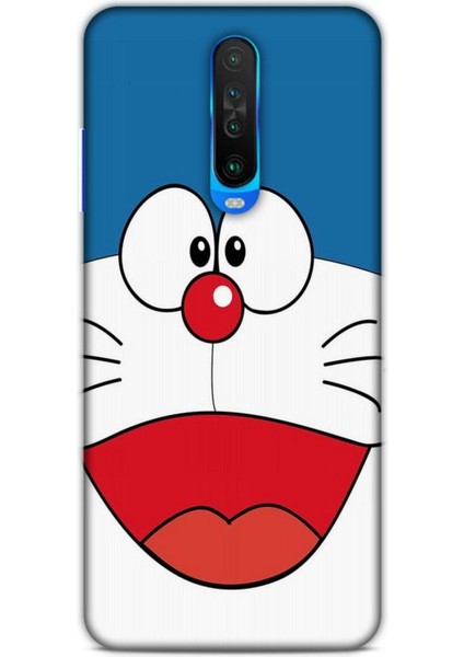 Xiaomi Poco X2 Kılıf Caliburn 22 Mavi Beyaz Kap
