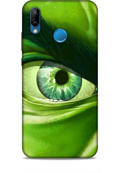 Huawei P20 Lite Kılıf Caliburn 29 Hulk Göz Makro Leke Tutmaz Kapak
