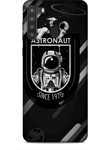 Samsung Galaxy A21 Kılıf Caliburn 2 Astronaut 1970 Kapak