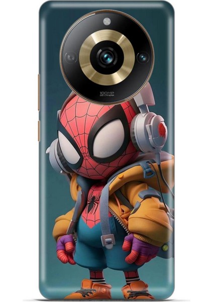 Realme 11 Pro Plus Kılıf Caliburn 25 Spiderman Bebek Soyulmayan Kılıf