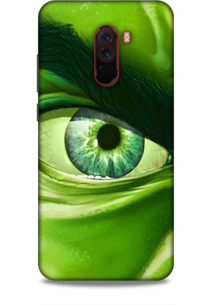 Xiaomi Pocophone F1 Kılıf Caliburn 29 Hulk Göz Makro Leke Tutmaz Kapak