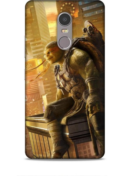 Lenovo K6 Note Kılıf Caliburn 10 Michelengelo Ninja Kablumbağalar Full Hd Kılıf