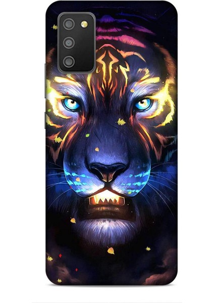 Samsung Galaxy M02S Kılıf Caliburn 12 Aslan Colorful Tasarım Kılıf