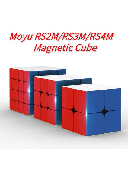 RS4M Stili Moyu Rsx4 RS3M RS2M 2x2 Manyetik Küp Rs Küpsınıf Profesyonel 3x3 Speedcube Rs4 M Bulmaca Magicocubo (Yurt Dışından)