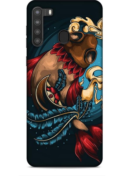 Samsung Galaxy A21 Kılıf Caliburn 18 Balık Parlak Kılıf