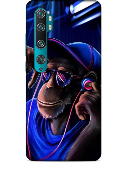 Xiaomi Mi Note 10 Kılıf Caliburn 20 Maymun Mavi Renkli Kılıf