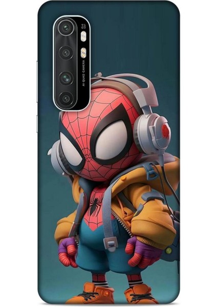 Xiaomi Mi Note 10 Lite Kılıf Caliburn 25 Spiderman Bebek Soyulmayan Kılıf