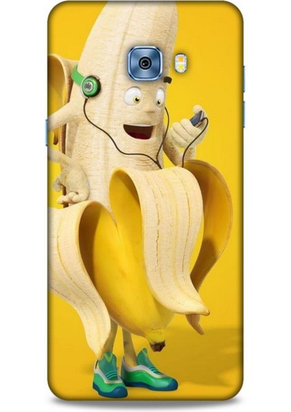 Samsung Galaxy C5 Pro Kılıf Caliburn 21 Muz Sarı Darbe Önleyici Kapak