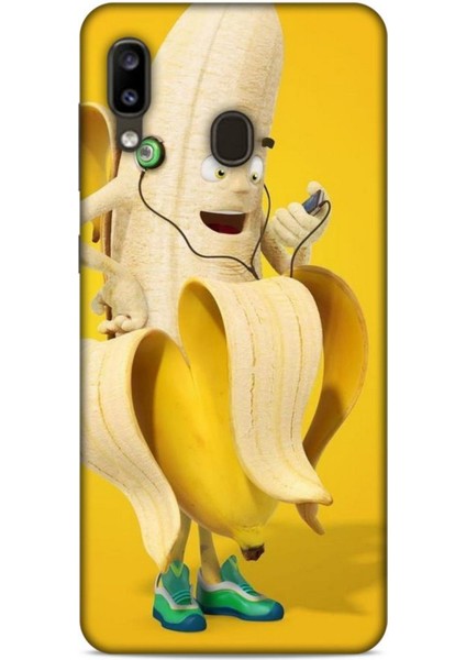 Samsung Galaxy A20 Kılıf Caliburn 21 Muz Sarı Darbe Önleyici Kapak