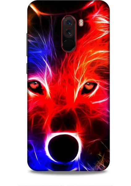 Xiaomi Pocophone F1 Kılıf Caliburn 16 Kurt Colorful Hediyelik Kılıf