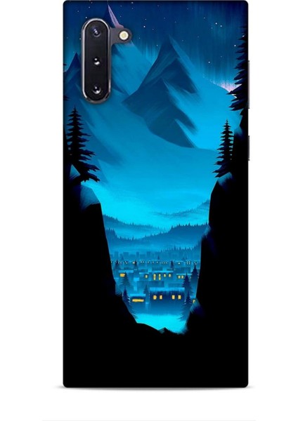 Samsung Galaxy Note 10 Kılıf Caliburn 14 Norveç Manzara Cover Kılıf