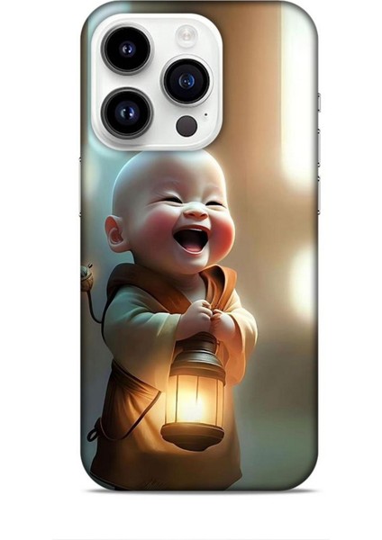 Apple iPhone 14 Pro Kılıf Caliburn 27 Asya Bebek Lazer Kesim Silikon
