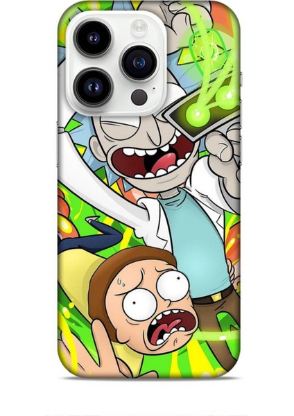 Apple iPhone 14 Pro Kılıf Caliburn 7 Rick And Morty Desenli Kılıf