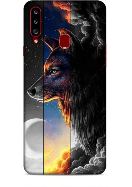 Samsung Galaxy A20S Kılıf Caliburn 15 Kurt Hilal Kalın Silikon