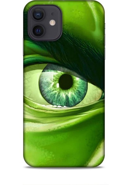 Apple iPhone 12 Kılıf Caliburn 29 Hulk Göz Makro Leke Tutmaz Kapak