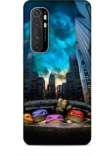 Xiaomi Mi Note 10 Lite Kılıf Caliburn 11 Ninja Kablumbağalar 4K Baskılı Kılıf