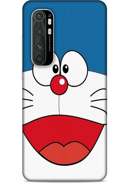 Xiaomi Mi Note 10 Lite Kılıf Caliburn 22 Mavi Beyaz Kap