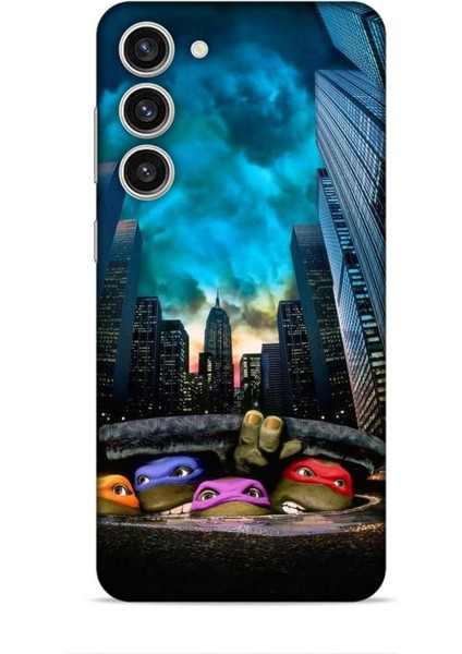 Samsung Galaxy S23 Plus Kılıf Caliburn 11 Ninja Kablumbağalar 4K Baskılı Kılıf