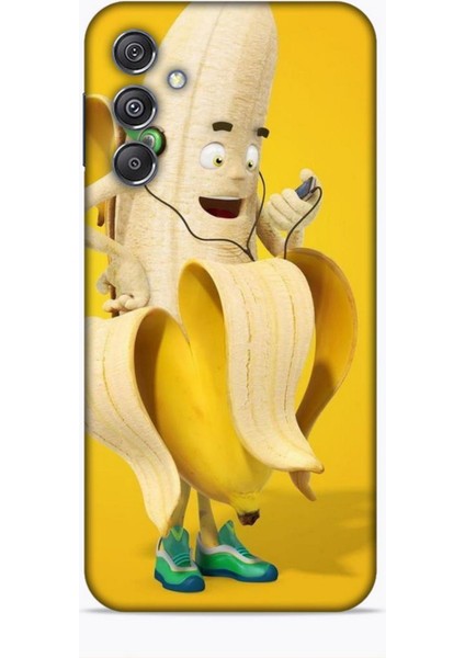 Samsung Galaxy M34 5g Kılıf Caliburn 21 Muz Sarı Darbe Önleyici Kapak